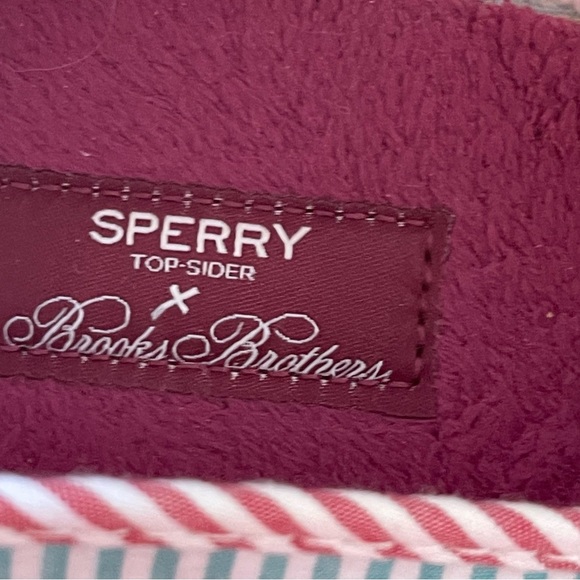 Brooks Brothers + Sperry Striped Slip-On Shoes with Logo Mens 8 Womens 9.5 - Picture 6 of 9